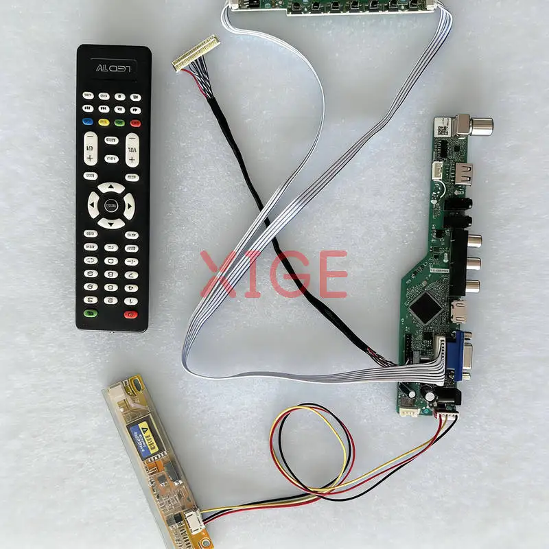 

Для QD14XL12 QD14XL07 QD14XL20 QD14XL19 комплект платы контроллера привода экрана DIY 1CCFL 1024*768 USB + AV + VGA + HDMI 30-контактный LVDS 1024x768