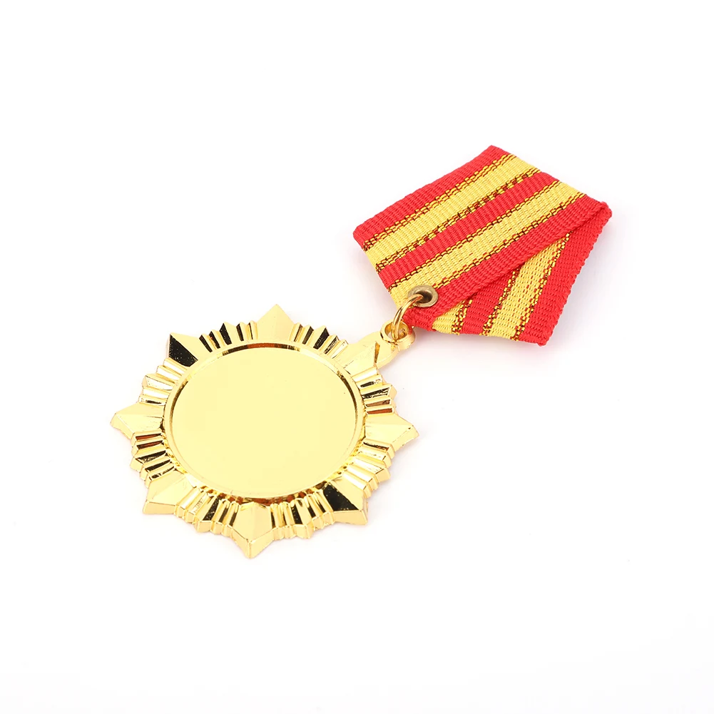 5cm Gold/Silver/Bronze Medal Sports Rewards with Neck Ribbon Students Rewards Metal Winner Medals for Talent Show Party Race