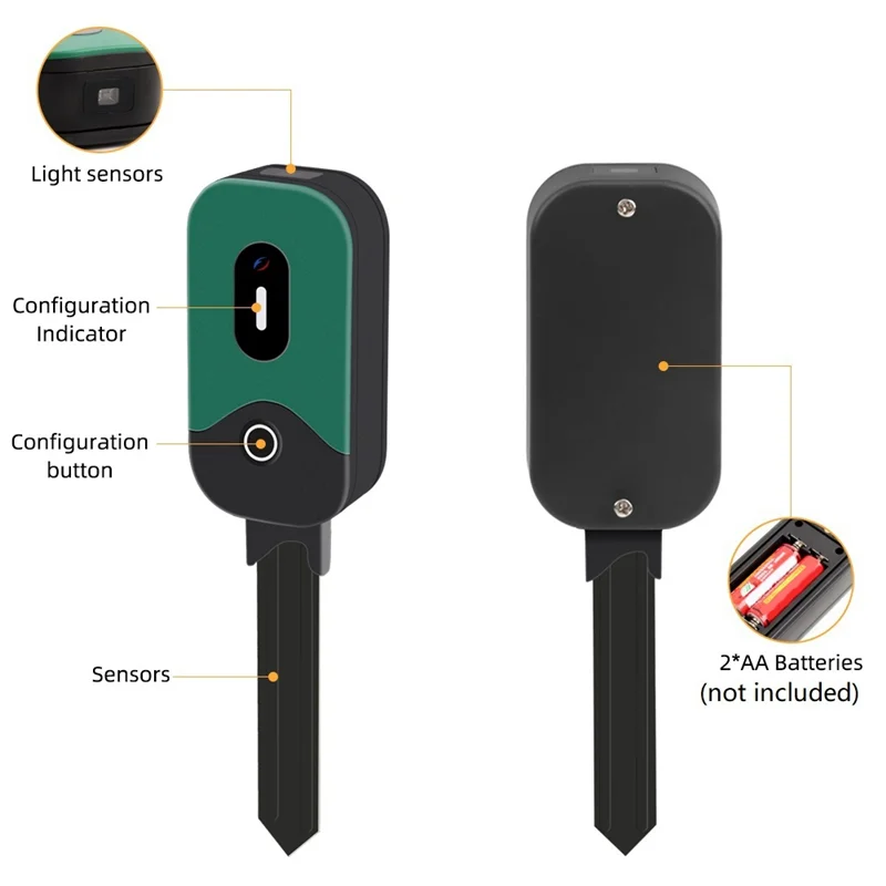 뜨거운 판매-Zigbee Tuya 토양 테스터 식물 재배 원예 온실을위한 토양 햇빛 온도 수분 측정기