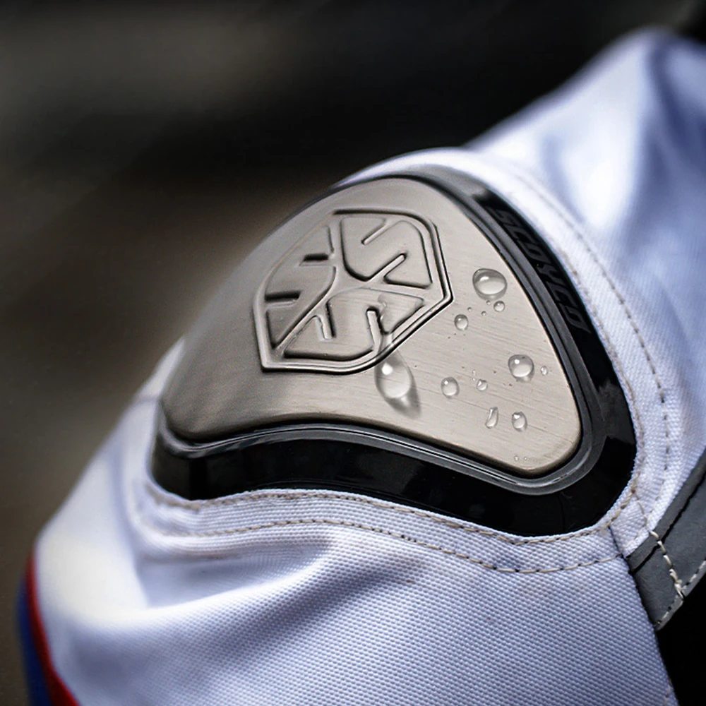 Men Summer Motorcycle Jacket Pants Suit Breathable Mesh Riding Gear With Anti-Slip Design Lightweight Protection For Hot Weather