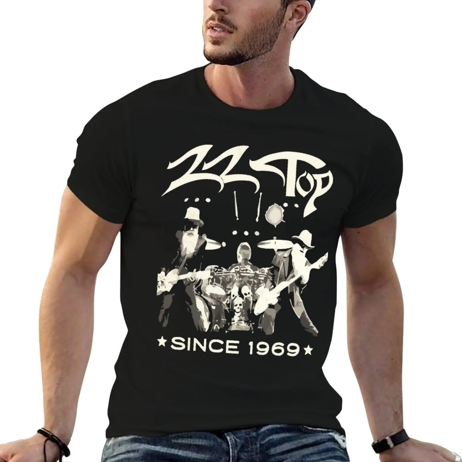 Vintage Rock Band - Sharp Dressed Simple Man Tour 2024 T-Shirt Sports Casual Short Sleeve Cotton Tee