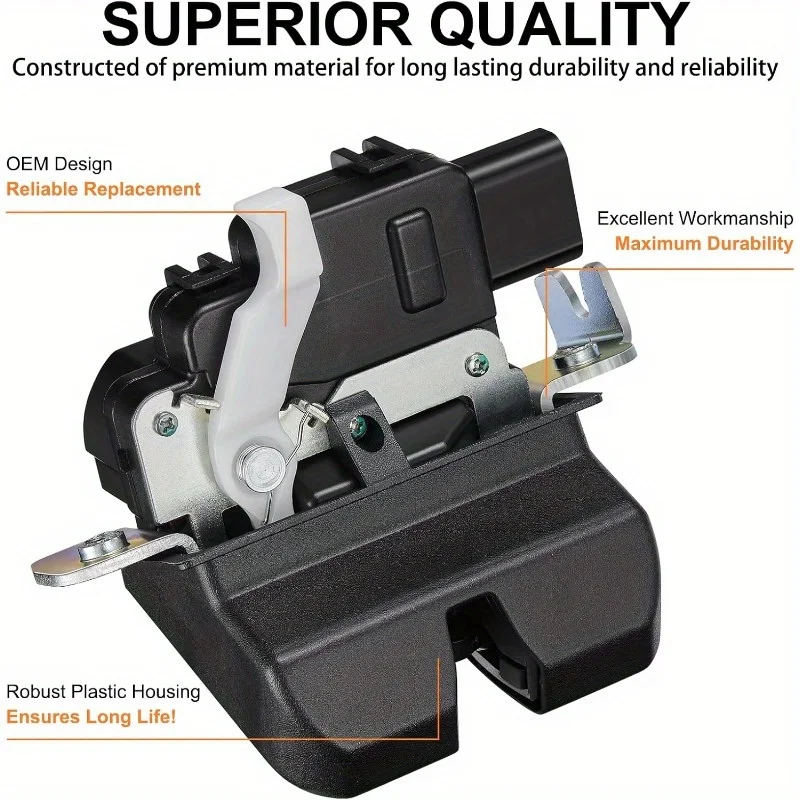 الباب الخلفي مزلاج الجمعية غطاء صندوق السيارة المحرك 81230-C5000 متوافق مع كيا 2016-2020 سورينتو استبدال قفل بمزلاج الباب الخلفي #3