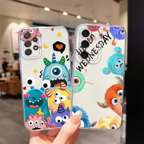 Disney Monsters Inc Cute Case for Samsung Galaxy A26 A24 A14 A33 A56 A73 A54 A55 A23 A36 A13 A15 A25 A34 A35 Soft Phone Cover