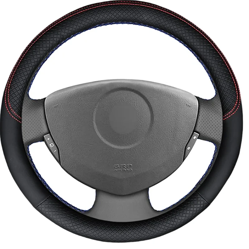Car Steering Wheel Cover For Renault Clio 2 Twingo 2 Dacia Sandero 2005 Auto Artificial Leather Steering Wrap