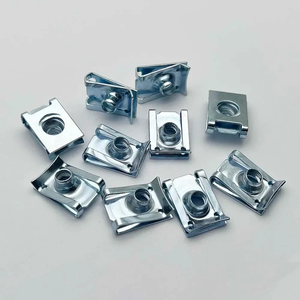 10pcs Car U Type Clips M8 M6 M5 M4 Thread 8mm 5mm 6mm 4mm Reed Nuts for  Motorcycle Scooter ATV Moped image 5