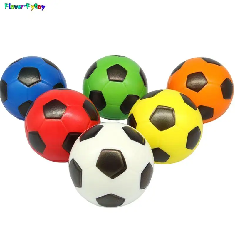 1PC 6.3CM solido morbido elastico palla per bambini prima infanzia educazione decompressione giocattoli da calcio digitali colore casuale