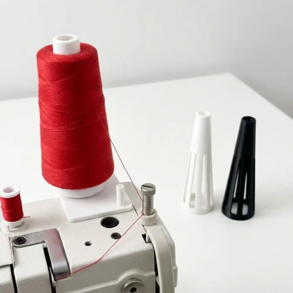 3D Printed Cone Thread Spool Holder Anti-Wobble Anti-Slip Sewing Machine Bobbin Holder DIY Sewing Tool Hollow Cone