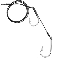 Shark Rigs Stainless Steel Fishing hook 400lb Steel wire leader alligator hooks saltwater Tuna Jig Big game fishing rigs Kit