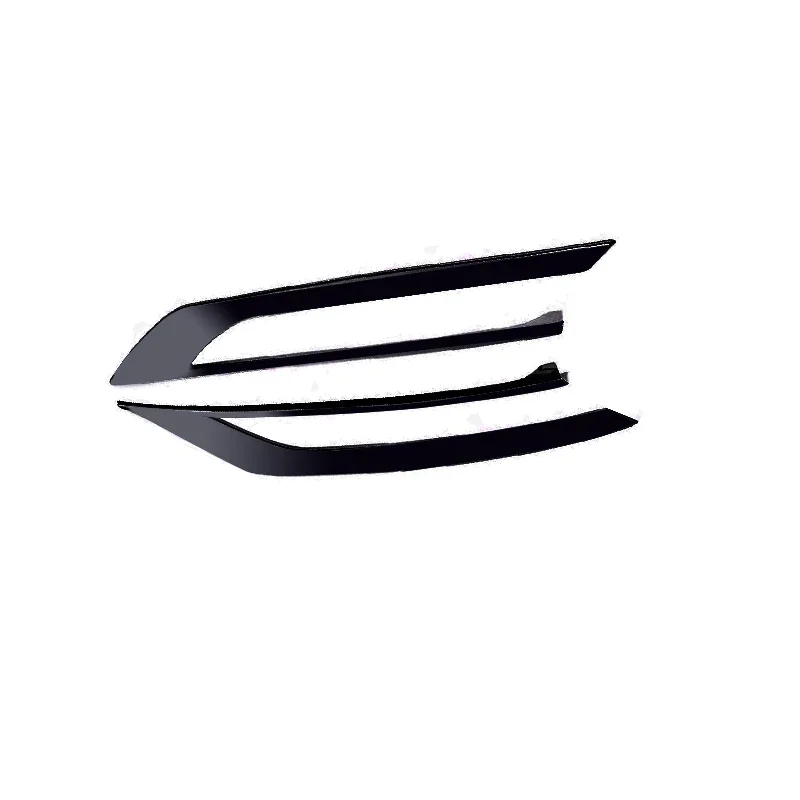 For Volvo S90 V90 Car Exterior Trim Front Fog Light Trim Accessories Black Chrome Bumper Sticker Car Styling 2016-2020