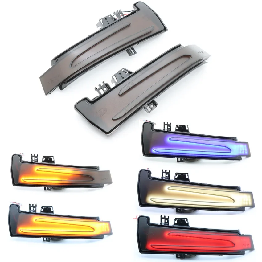زوج متتابعة الدخان عدسة الجانب مرآة بدوره إشارة مؤشر ضوئي لمرسيدس بنز C E S CLA CLS CLK W204 W212 W221 W218 W246