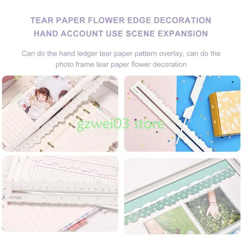 Metal Metal Metal Craft Ruler Wavy Line нерегулярные края 12 -дюймовые измерения