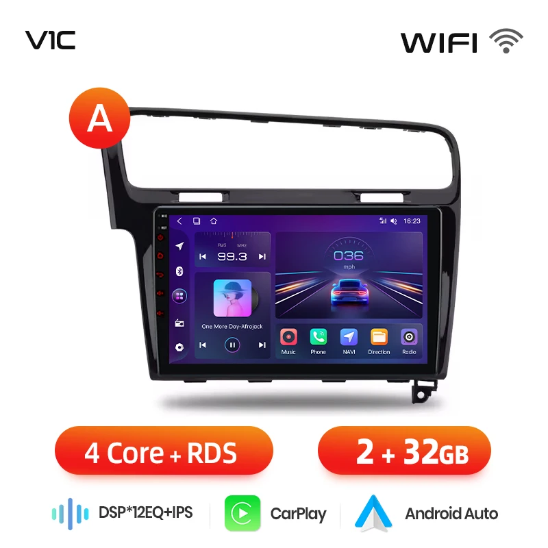 Junsun Draadloze Carplay Android Auto Autoradio Voor Vw Volkswagen Golf 7 2013-2017 Gps Multimedia 2 Din Systemen Stereo