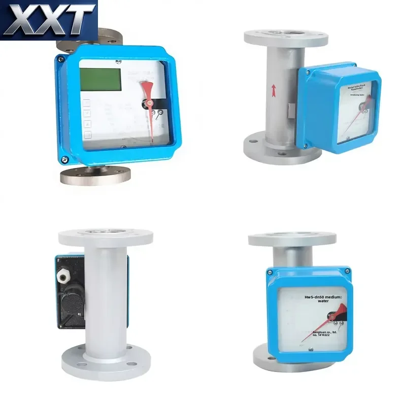 XXT Oil Flow Meter Metal Tube Float Flowmeter Liquid Pointer Micro Steam 316L Stainless Steel Rotameter Flange HD