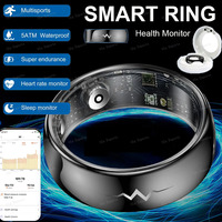 High-end ECG Blood Oxygen Health Smart Ring Heart Rate Blood Pressure Sleep Monitor Rings 5ATM Waterproof Multiple Sport Modes