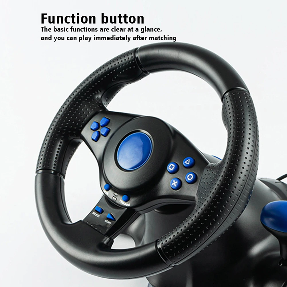 Game Steering Wheel Control For Nintendo Switch Pc Vibration Joystick Gaming Simracing USB With Sensitive Pedals