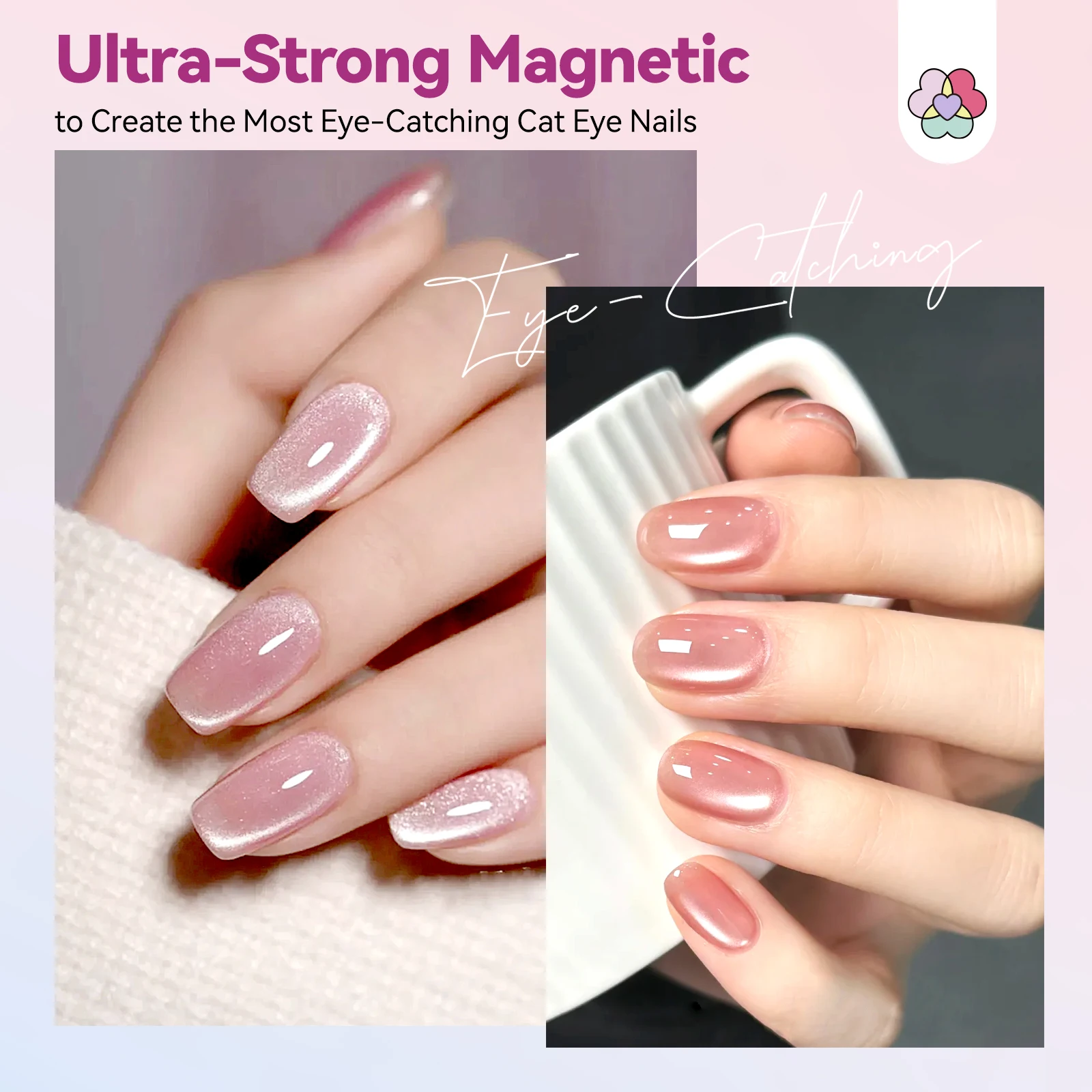 SAVILAND 3 en 1 imán de ojo de gato N35 de neodimio fuerte succión varita de doble punta para diversos efectos de decoración de uñas manicura DIY para el hogar