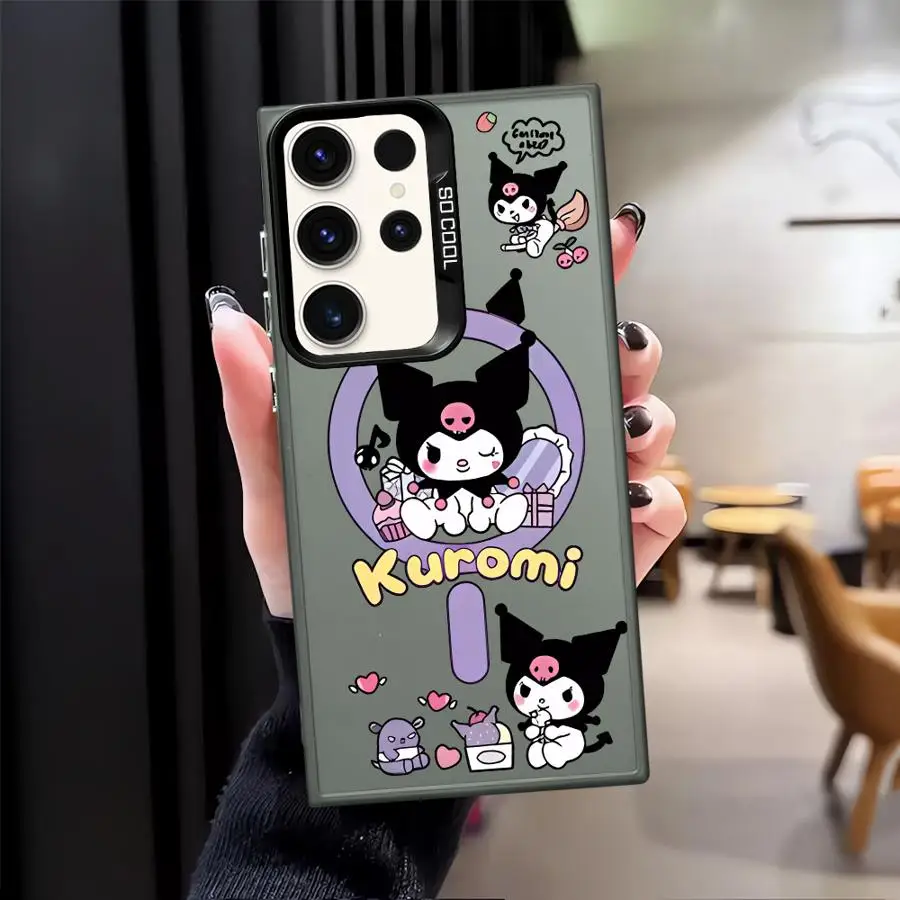 Case for Samsung Galaxy S25 S20 FE S25Edge Note 20 Ultra S24 FE S21 S22 Ultra S23 Phone Cover Cartoon Cute Kuromi 