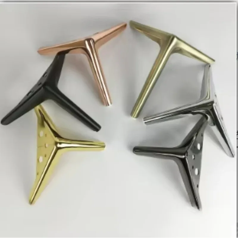 4pcs Metal Sofa Legs - 12/15/18/25cm Height for TV Cabinet/Bed/Coffee Table/Desk/Stool/Chair (Multi-Purpose Use)