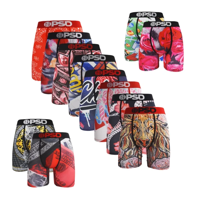 

1 шт. мужские трусы-боксеры дышащие мужские сексуальные трусы мужские трусы размера плюс S-XXL с принтом мужское нижнее белье для плавания боксеры