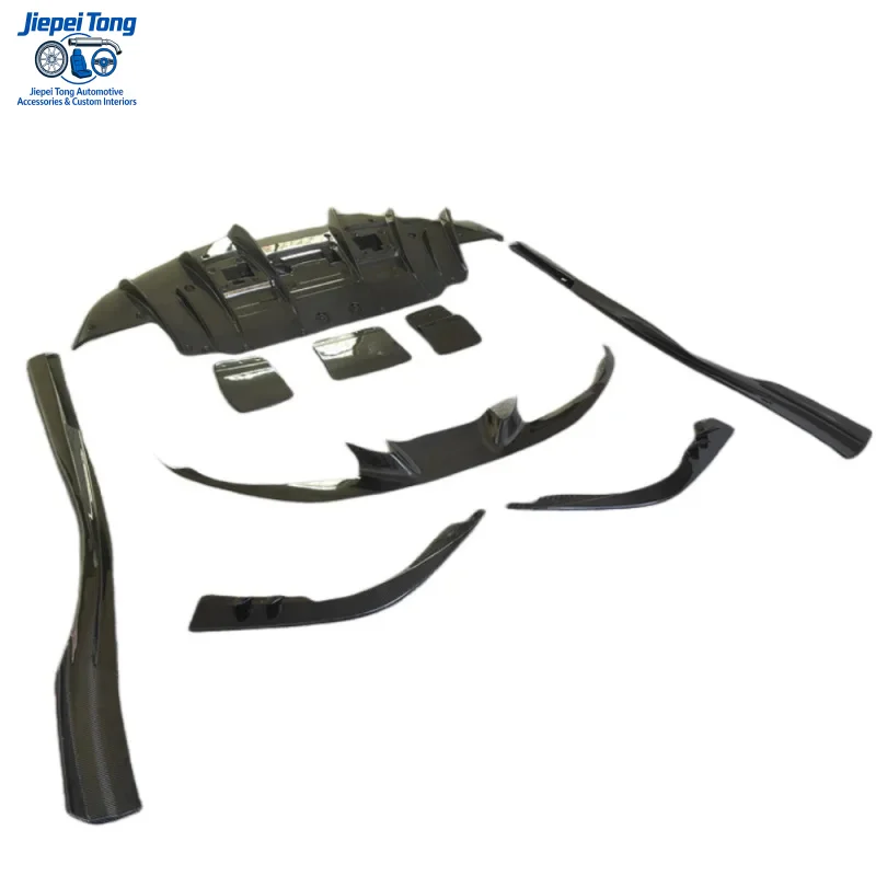 

for F8 Upgrade N Style Carbon Fiber Body Parts Car Kit Including Lip Front Bumper Sp Side Skirt Rear
