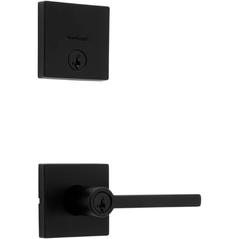 

SmartKey Microban Входной рычаг с ключом Одноцилиндровый комбинированный болт с засовом Матовый черный