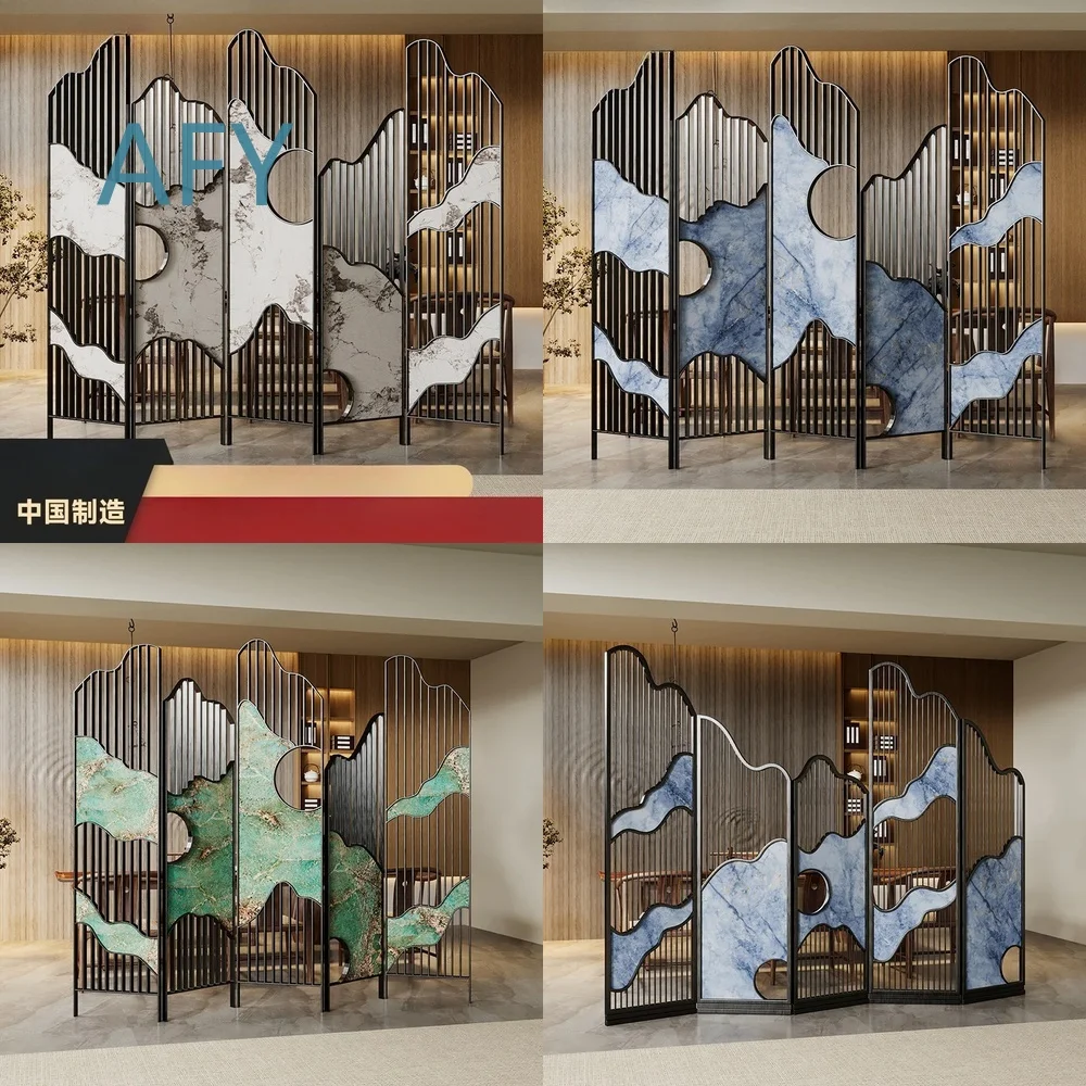 Folding Screen Partition for Living Room Home Office Bedroom Foyer Entryway Decor Modern Minimalist Room Divider Portable