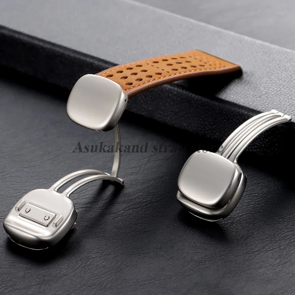 Stainless Steel Magnetic Strap Folding Clasp 20mm for Samsung for Huawei Metal Smart Bracelet Black Starlight Button Accessories