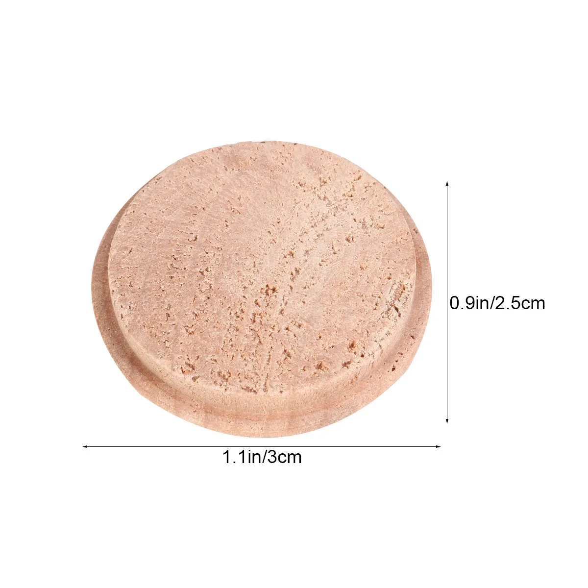 80Pcs 30x25mm Sturdy Wooden Button Plugs Ideal for Staircase Furniture Craft Projects Smooth Domed Top Tapered Fit Stair Plug