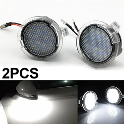 2X LED Pathway Lighting CANBUS Under Side Mirror Puddle Light for Ford Edge Ranger Mondeo Fusion Flex Explorer Taurus Expedition