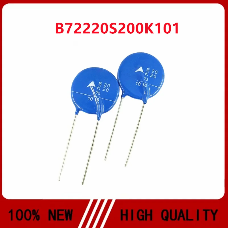 10PCS/LOT B72220S200K101 S20K20 Varistor 20V 2000A 13000pF Diameter 20MM