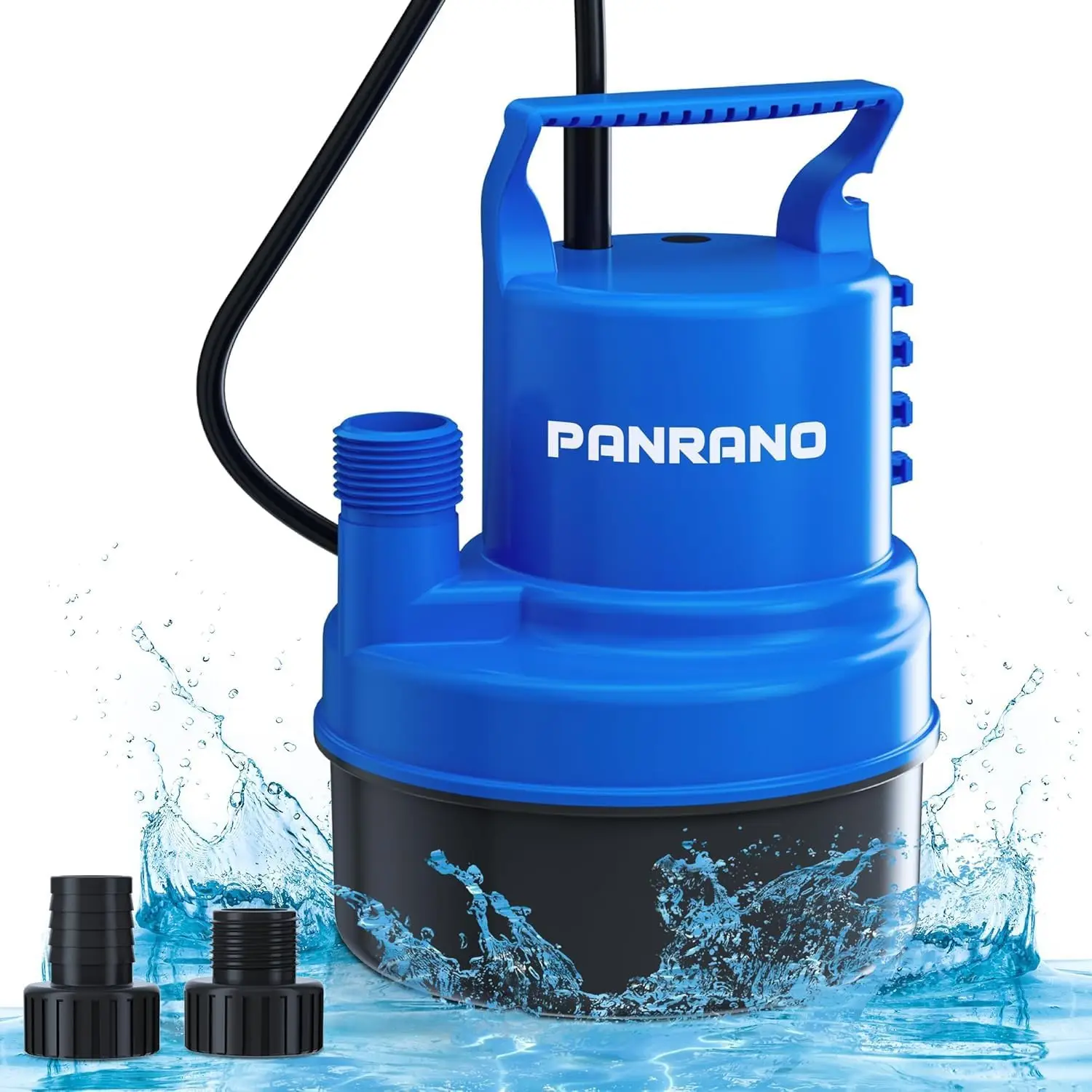 Bomba sumergible de 1/2 HP de 2900 GPH, bomba de sumidero portátil para piscina, sótano, estanques, jardines - Azul cielo