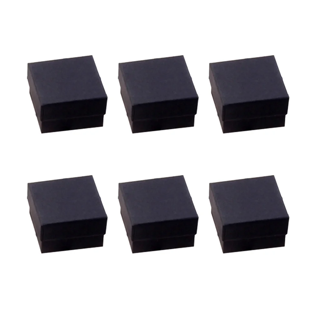 25 قطعة صندوق مجوهرات من ورق الكرافت كلاسيكي متين لتخزين قلادة القرط على شكل حلقة للنساء