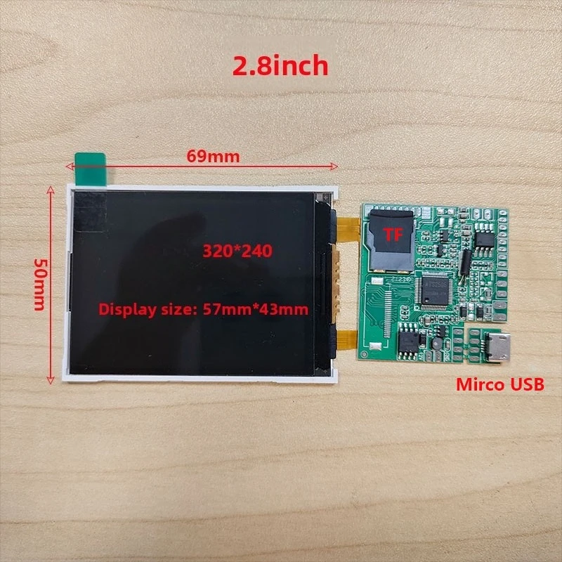 2.4 inch 2.8 inch Mobile Pentium 4 mini small TV sand table model movement with TF card