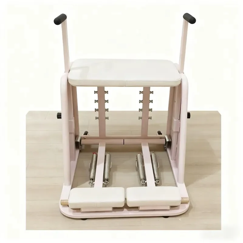 Korean Pilates Chair for Core Strength Training - Adjustable Spring Tension for Functional Fitness and Body Balance Workouts