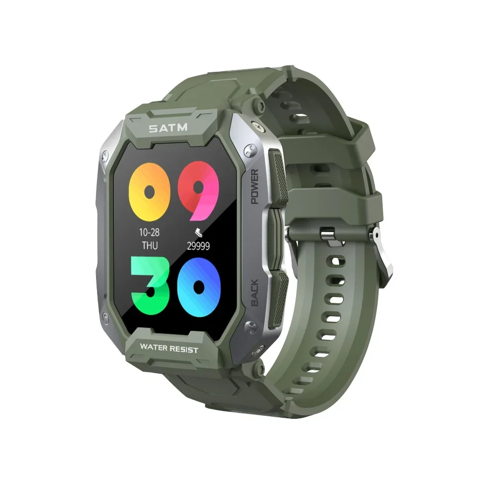 2024 ใหม่C20 Smartwatchผู้ชาย 5ATMกันน้ํากีฬากลางแจ้งฟิตเนสTrackerการตรวจสอบสุขภาพสมาร์ทนาฬิกาสําหรับAndroid IOS Reloj