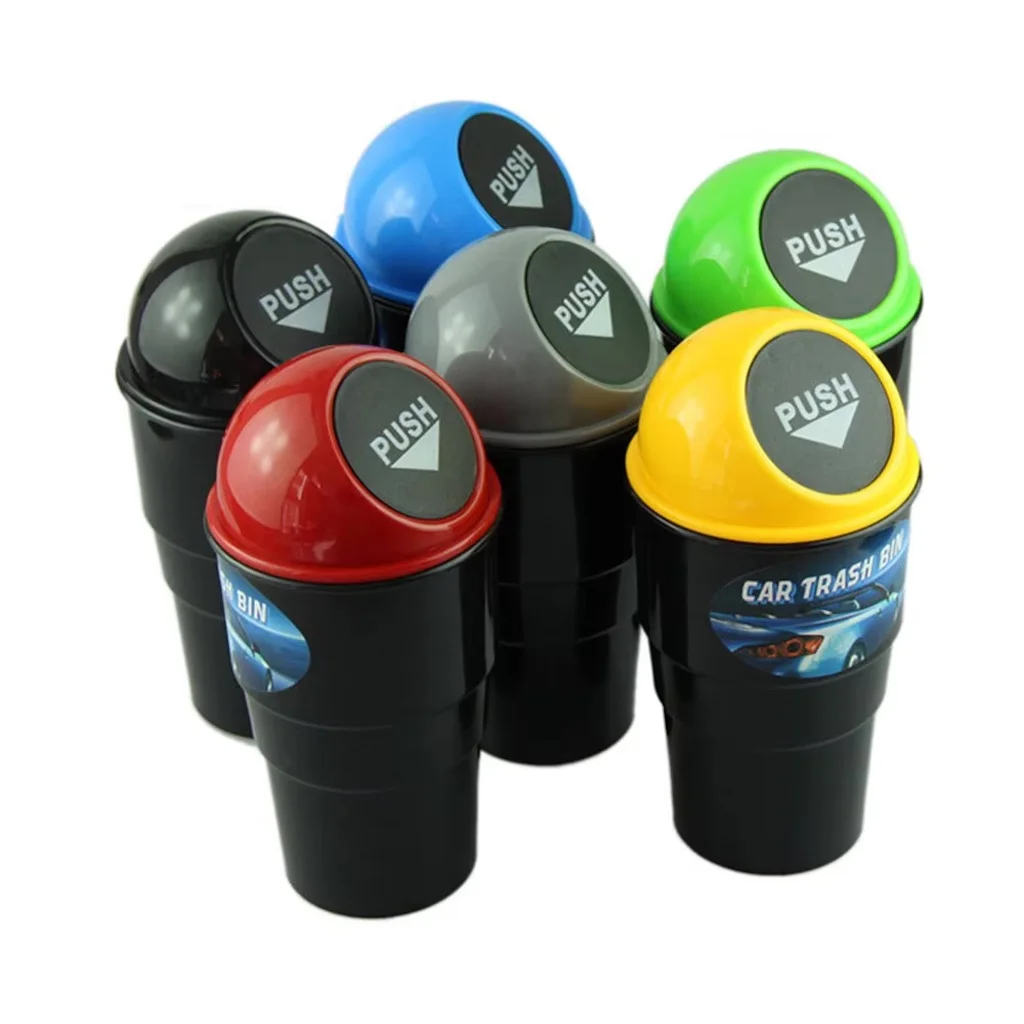 

New Car Trash Can Garbage Mini Dust Bin Coin Holder Ashtray Cup Home Office