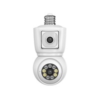 4MP UHD iCsee APP Dual Lens Bluetooth  E27  PTZ  IP Dome Camera AI Humanoid Detection Full Color  CCTV Intercom Baby Monitor