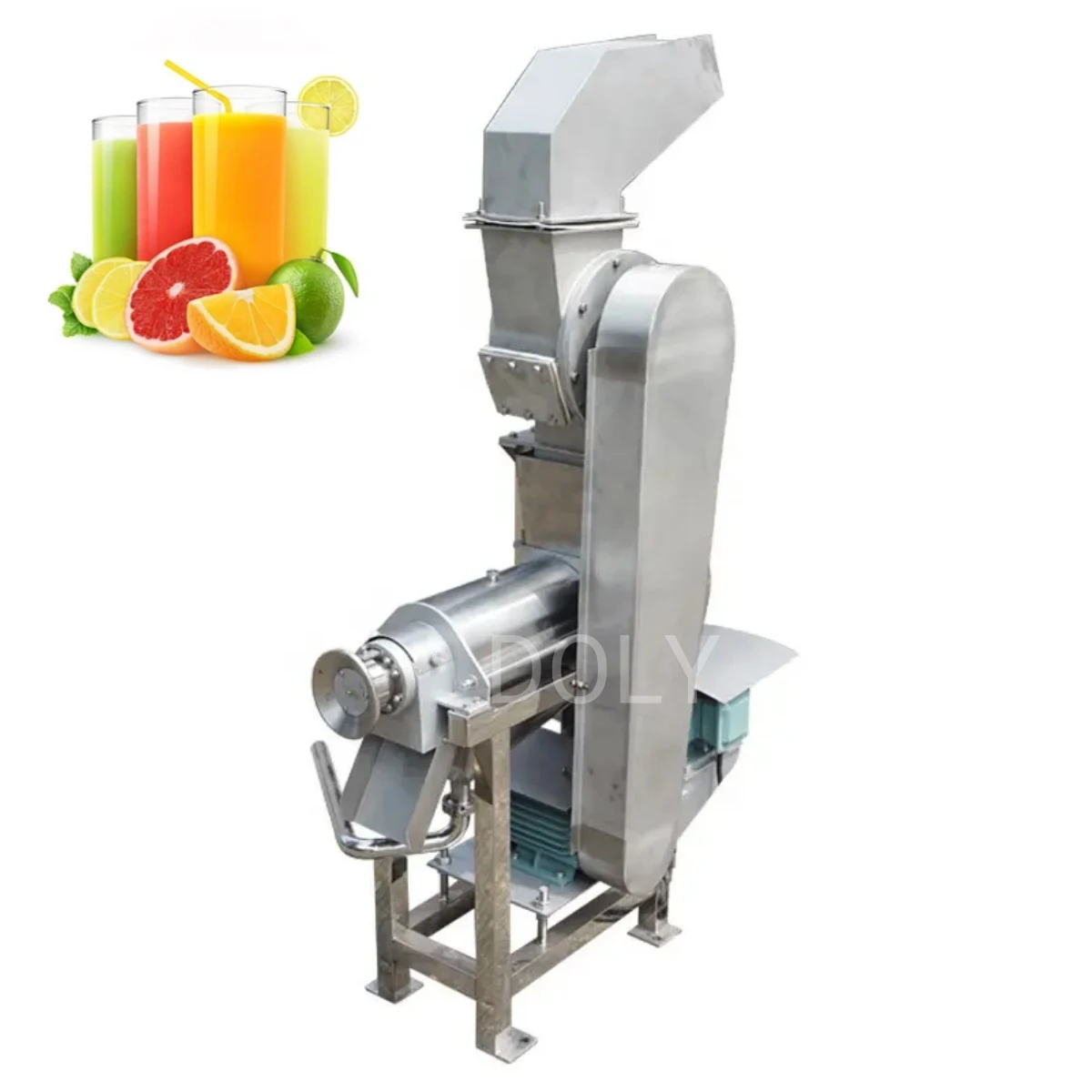 Professional High Efficient Industrial Cold Press Fruit Juice Screw Extractor Vegetable Crushing Juicer Dispenser Machine