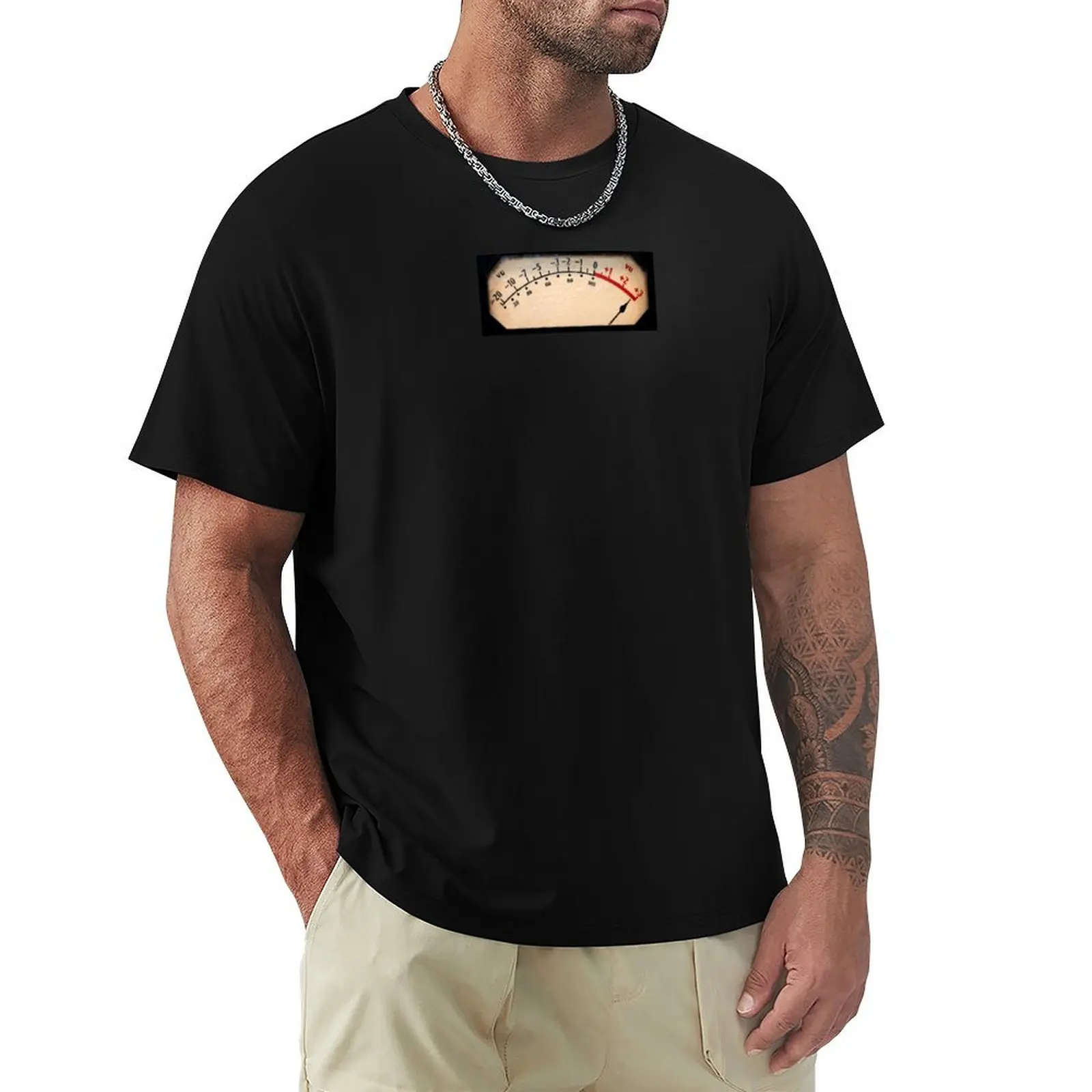 

VU Meter T-Shirt Man t-shirt korean fashion Funny t-shirts T-shirts man mens clothes