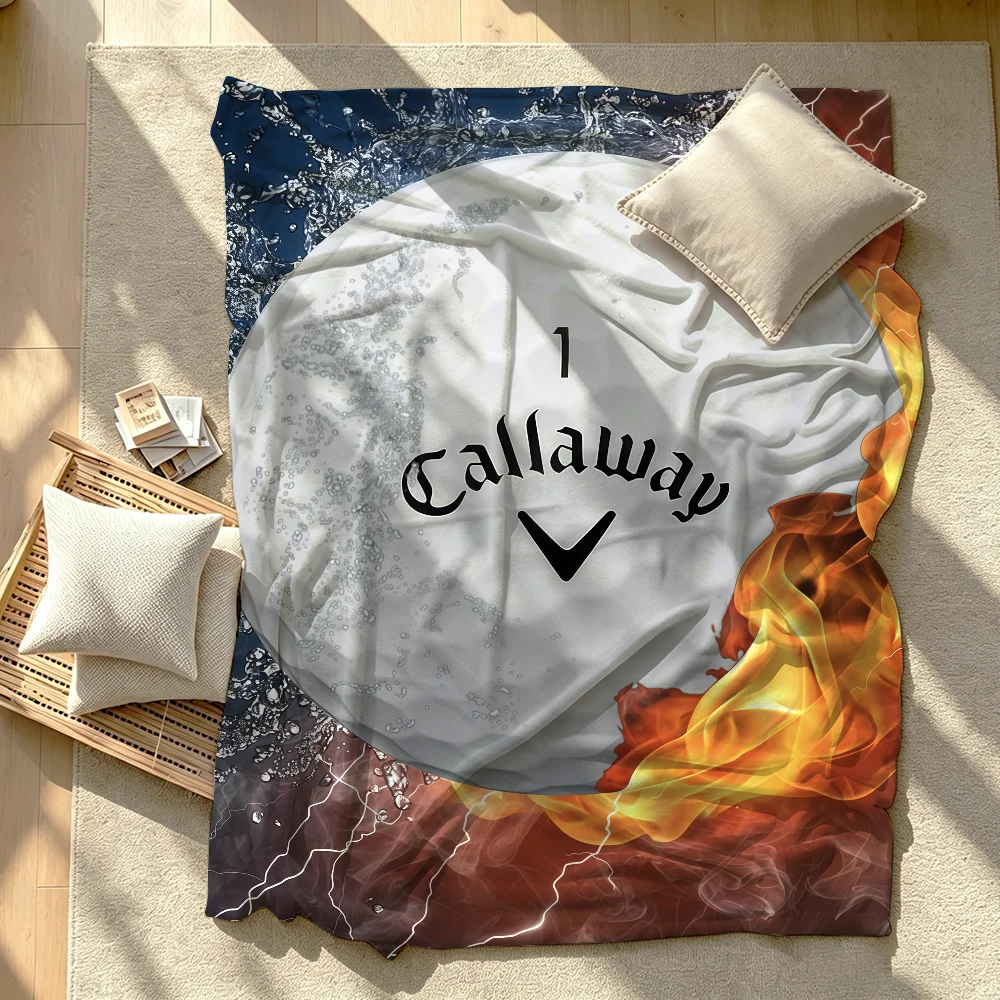 Golf C-Callaway Blanket Soft Warm And Thick Perfect For Bedroom Living Room Bed Sofa Camping Picnic Office Gift