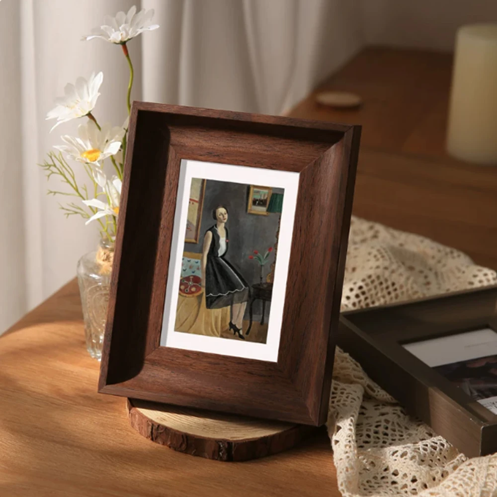 1Pcs American Retro Photo Frame Mounted Poster  Picture Frame Hanging On The Wall  Five Colors To Choose From  Empty Frame