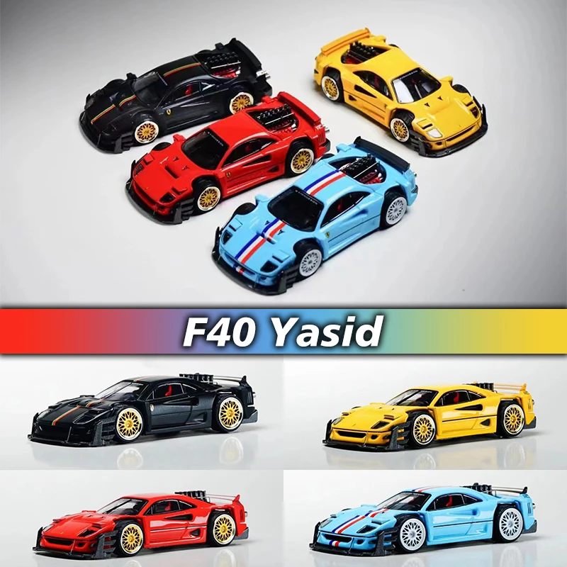 Autobots In Stock 1:64 F40 Yasid Diorama Car Model Collection Miniature Toy