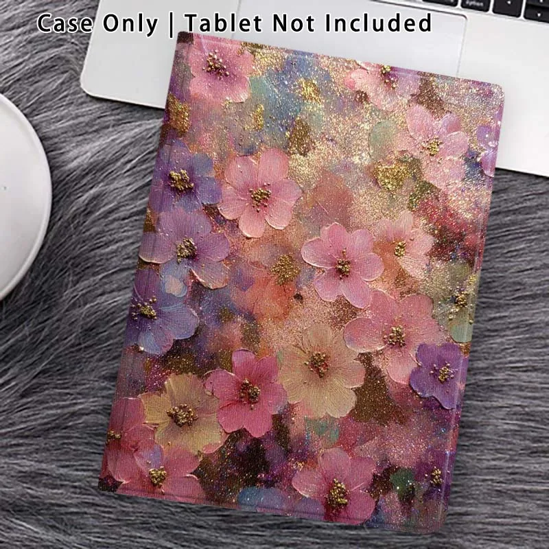Art Floral Design For Lenovo Xiaoxin Pad Pro Tab M10 K10 Plus 3rd Y700 Gen 11 11.2 11.5 12.7 8.8 Inch Tablet Case