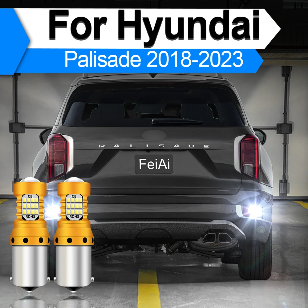 For Hyundai Palisade 2018-2023 LED Backup Reverse Lights Palisade LX2 Accessories 2019 2020 2021 2022 Back Up Bulb Reverse Lamp
