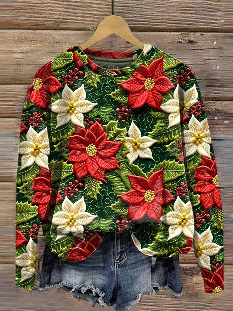 Christmas Skull Santa Claus Pets Jesus Sweatshirts Sweater 3DPrint Vintage Winter Casual Harajuku Pullover Retro Long Sleeves A8