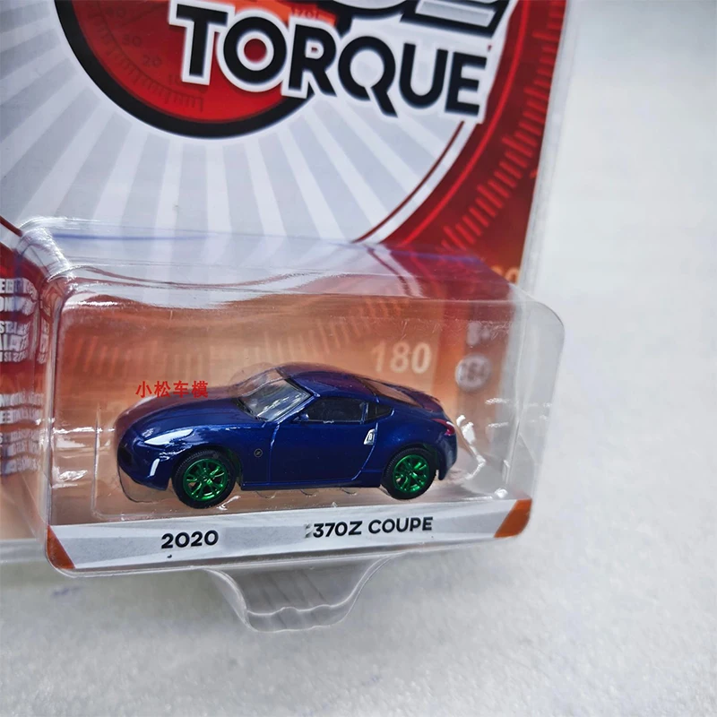 Greenlight 1:64 Tokyo Torque 370Z COUPE Dark Blue Pearl Green Machine Series Alloy Die Casting Model Collect Ornaments