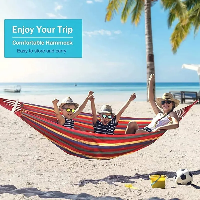 

Уличный парусиновый гамак, портативный утолщенный противопереворачивающийся гамак для двух человек, полосатый гамак для сада, путешествий, Naturehike Amaca Galleggiante