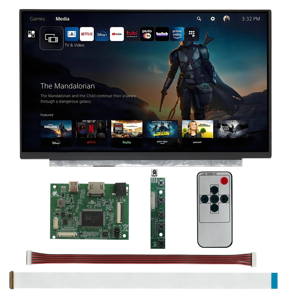 

13,3-дюймовый ЖК-экран 1920*1080 HDMI-совместимый дисплей TYPE-C, плата драйвера, монитор для ПК Raspberry Pi 2 3 Banana/Orange Pi