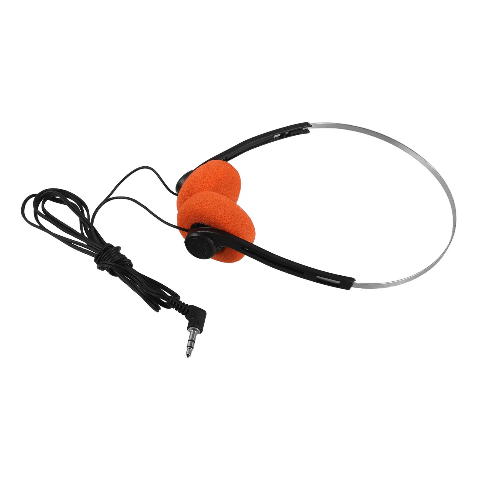 

1 Pair Retro On-Ear Headphones Lightweight For Students School Library Travel Use Adjustable Headband Cushioned Ear Pads