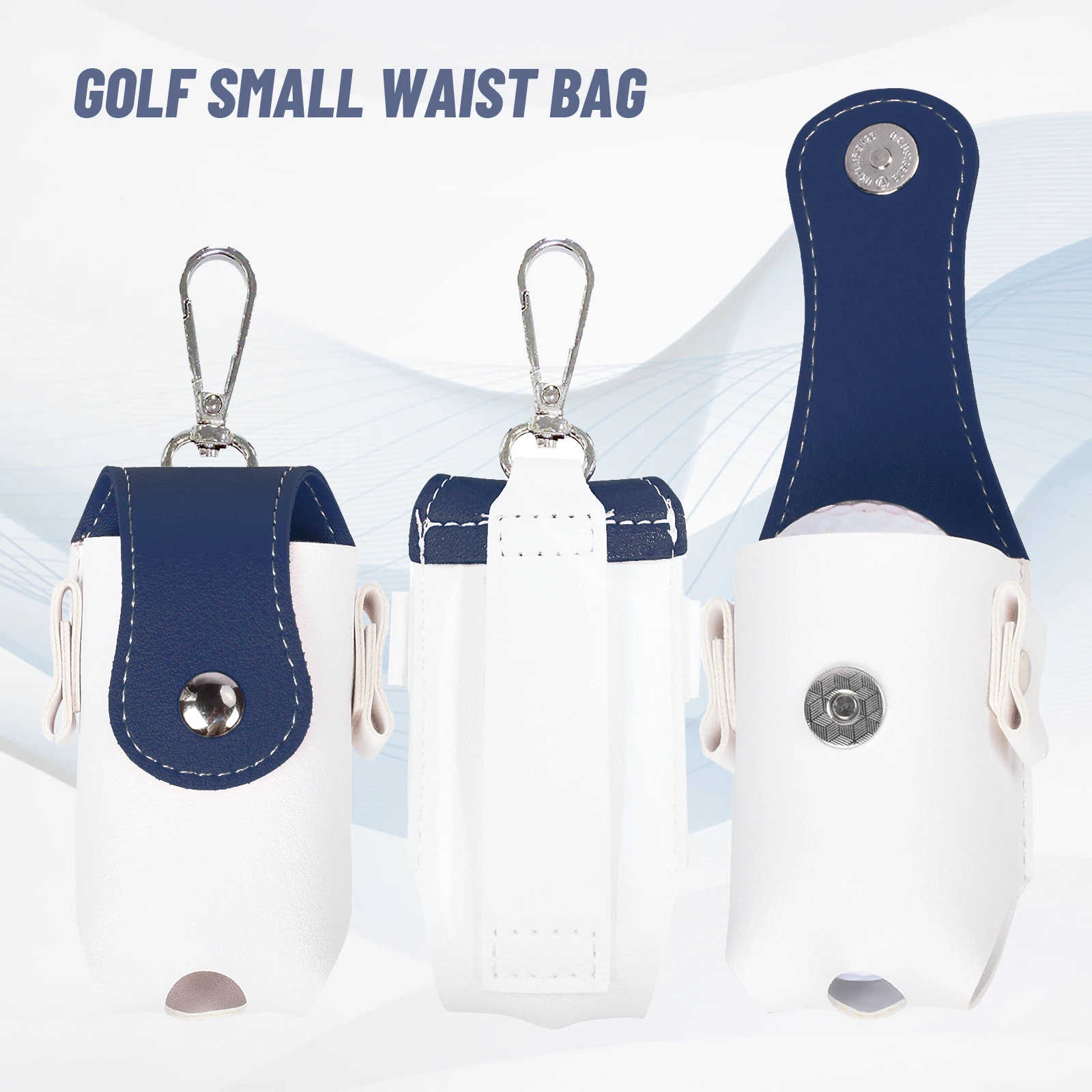 Portable Mini Golf Sports Bag PU Storage Bag Golf Sports Accessory Storage Bag